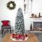 6ft. Pre-Lit Slim Flocked Montreal Fir Artificial Christmas Tree